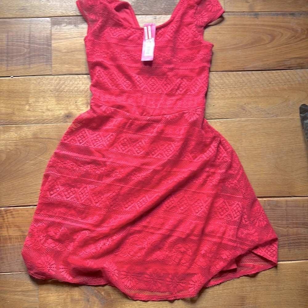 Deep peach summer dress